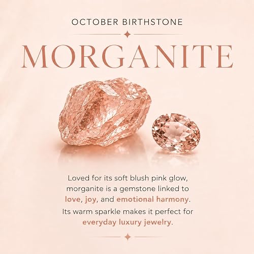 Fine Color Jewels Morganite Tennis Gemstone Accent Bracelet Sterling Silver, oval shape, prong setting, box with tongue & safety closure, classic design, tennis style